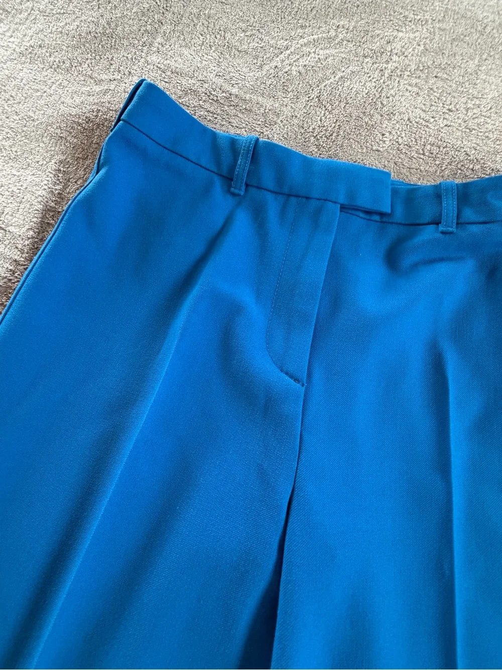 Zara Women’s Blue Double-Breasted Blazer & Trousers Pants Set Size S